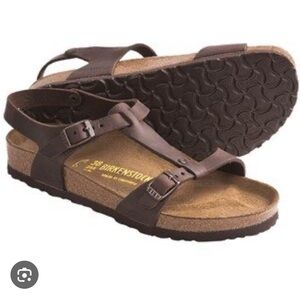 Birkenstocks Odessa Brown Leather Size 40 Size 10